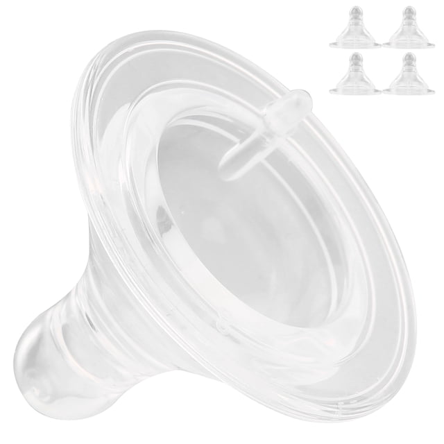 Pacificador Conjunto de bebé Silicona Líquido Pacificador Soft Pacificador Botella de Alimentación Accesorio 4 X Pezón 1 x Aguja de Leche