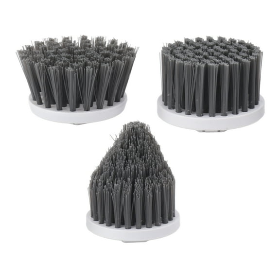 Efficient Cleaning Replacement 3-Piece Electric Spin Scrubber Set
