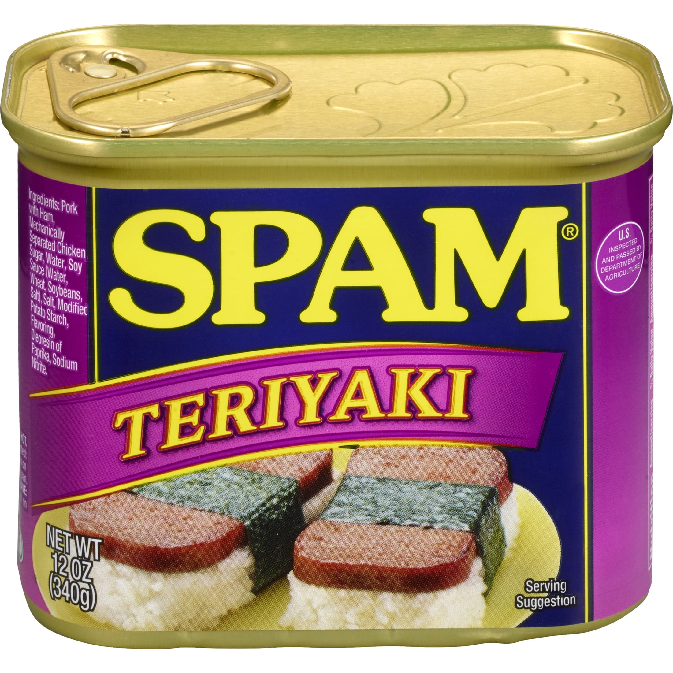 SPAM Teriyaki, Shelf-Stable Meat, 12 oz Aluminum Can (12 Pack)