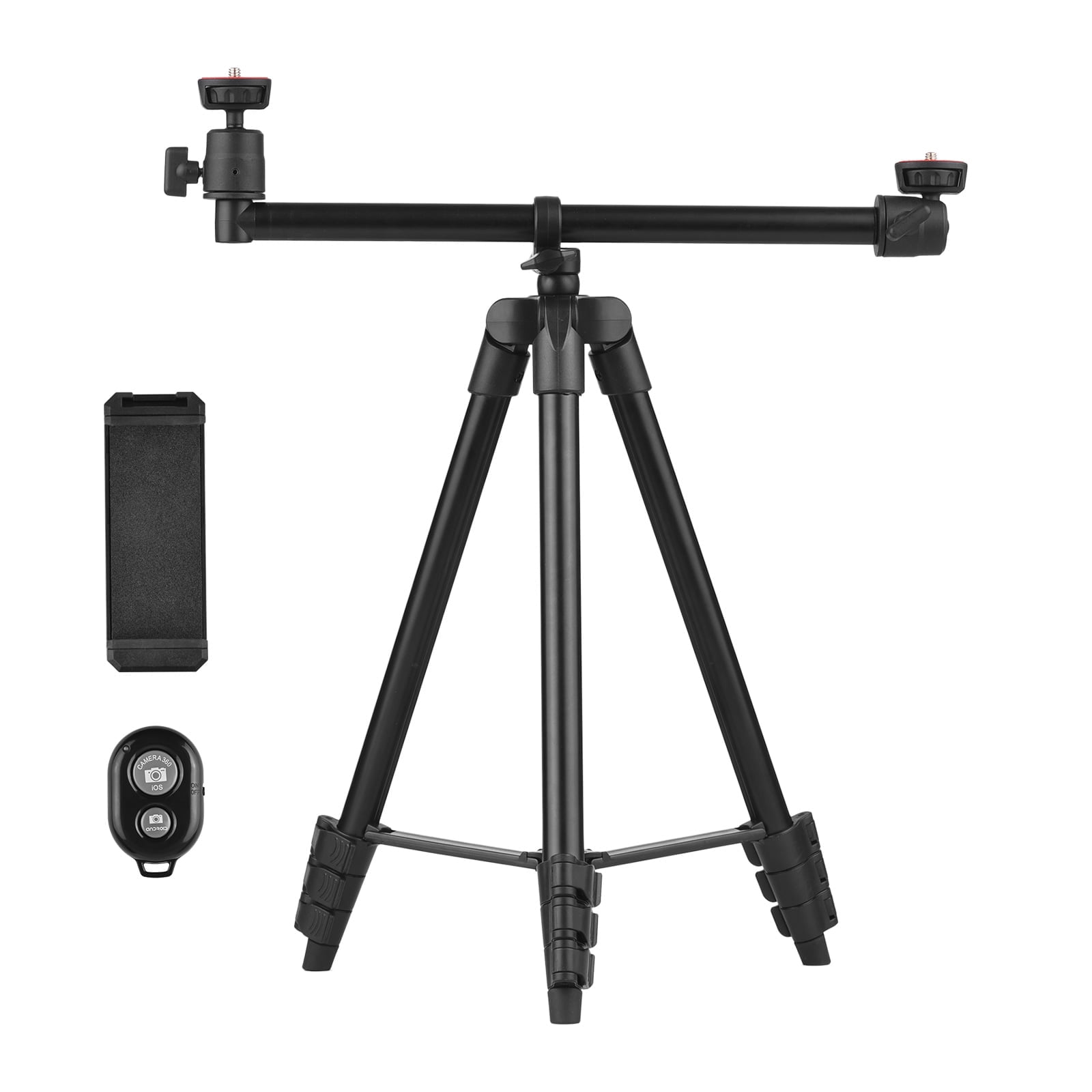 Andoer Portable Tripod Stand Aluminum Alloy Extended Arm Dural 360