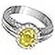 thumbnail image 5 of 7.25 Ratti 6.25 Carat Yellow Sapphire Stone Silver Adjustable Ring Original And Certified Natural Pukhraj Unheated And Untreated Gemstone Free Size Anguthi For Men And Women-B0BX4C, 5 of 6