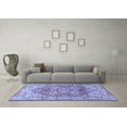 thumbnail image 3 of Ahgly Company Machine Washable Indoor Rectangle Persian Blue Traditional Area Rugs, 3' x 5', 3 of 4