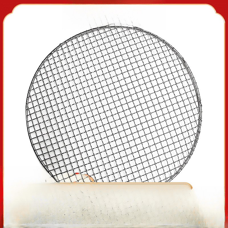 Rejilla Redonda De Barbacoa En Acero Inoxidable - Diámetros 30cm A 45cm, Gruesa, Para Camping Y Jardín