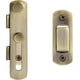 thumbnail image 4 of Pestillo de puerta corredera, cerradura de puerta, pestillo de palanca, hebilla, perno de bloqueo con tornillos para puerta, ventana, armario y jardín, acabado cepillado de aleación de zinc, 4 of 5
