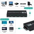 thumbnail image 2 of HDMI Multivisor Switch 4x1 Conmutación sin Costuras Quad Multi-visor Compatible con 4K a 30Hz 1080P a 60Hz, 9 Modos de Pantalla para Consolas de Juegos con Cámara de Seguridad, 2 of 26