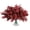 Red, variant on RECUTMS 8 Bundles Artificial Greenery Stems for Vase Fake Lucky Bamboo Leaves Faux Outdoor Plants UV Resistant Shrubs Eucalyptus Stems for Window Garden Patio (Red)