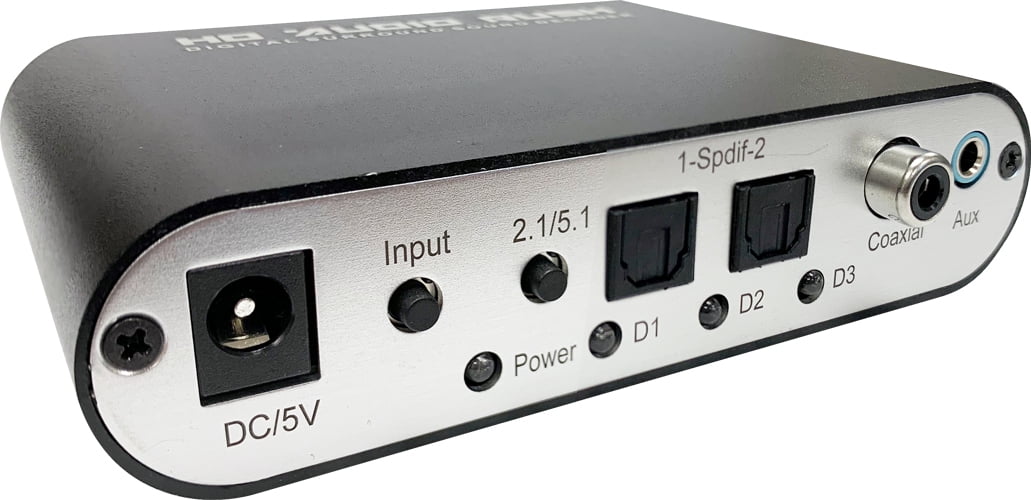 5.1 Audio-Decoder DTS/AC-3 Digital Sound to 5.1/2.1 Analog Output Converter 