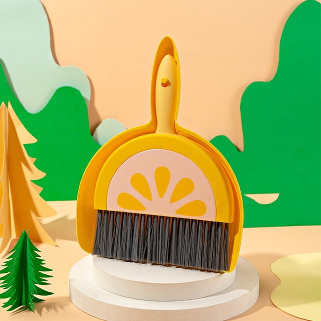 Mini Cleaning Set Cute Fruit Shape Cleaning Gadgets For Desk Countertop Sofa Key Board Kitchen Parts Cleaning Brush Microwave Wipes Never Dull Wadding Polish Suction Towel Rack for Dishwasher Dish
