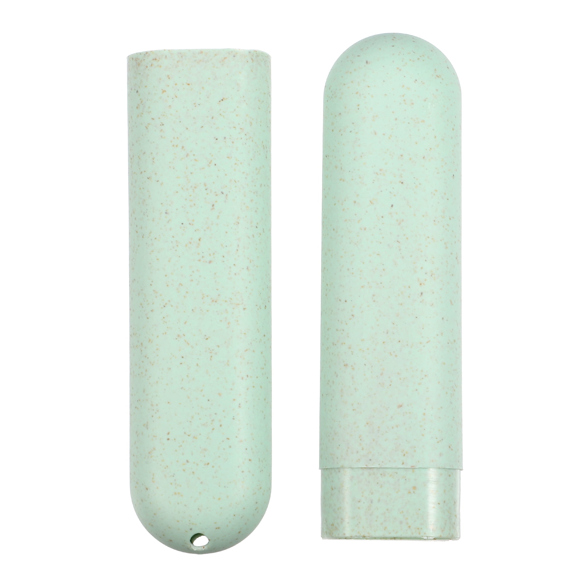 Unique Bargains 4Pcs Toothbrush Holders Case Green Blue for Travel 8.07"x1.22"x0.83"