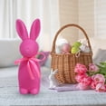 thumbnail image 5 of 1PC Easter Flocked Bunnies Figurine with Bow tie, Pastel Flocking Rabbit Tabletop Ornament for Easter Centerpieces for Spring Home Office Table Decor, Party Supplies Gifts for Friends, 5 of 9