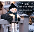 thumbnail image 2 of WinterGlow Snowman Icicle Light Decor, Christmas Holiday Accessory with Cascading Icicle Lights for Front Porch Outdoor Decoration, 2 of 5