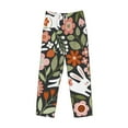 thumbnail image 4 of Easygdp Rabbits on Floral Men's Pajama Pant, Sleep Elastic Waistband Lounge Pants - Medium, 4 of 9