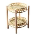 thumbnail image 1 of Cesta de almacenamiento de 2 niveles, estante para frutas, decorativo, multifuncional, desmontable, bandeja para servir para mesa de Estilo D, 1 of 9