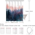 thumbnail image 4 of Stall Shower Curtain 36"x72" Inches Small Shower Curtain, Forest Mountain Shower Curtain Tree Shower Curtains for Bathroom, Nature Shower Curtain Hooks, 4 of 6