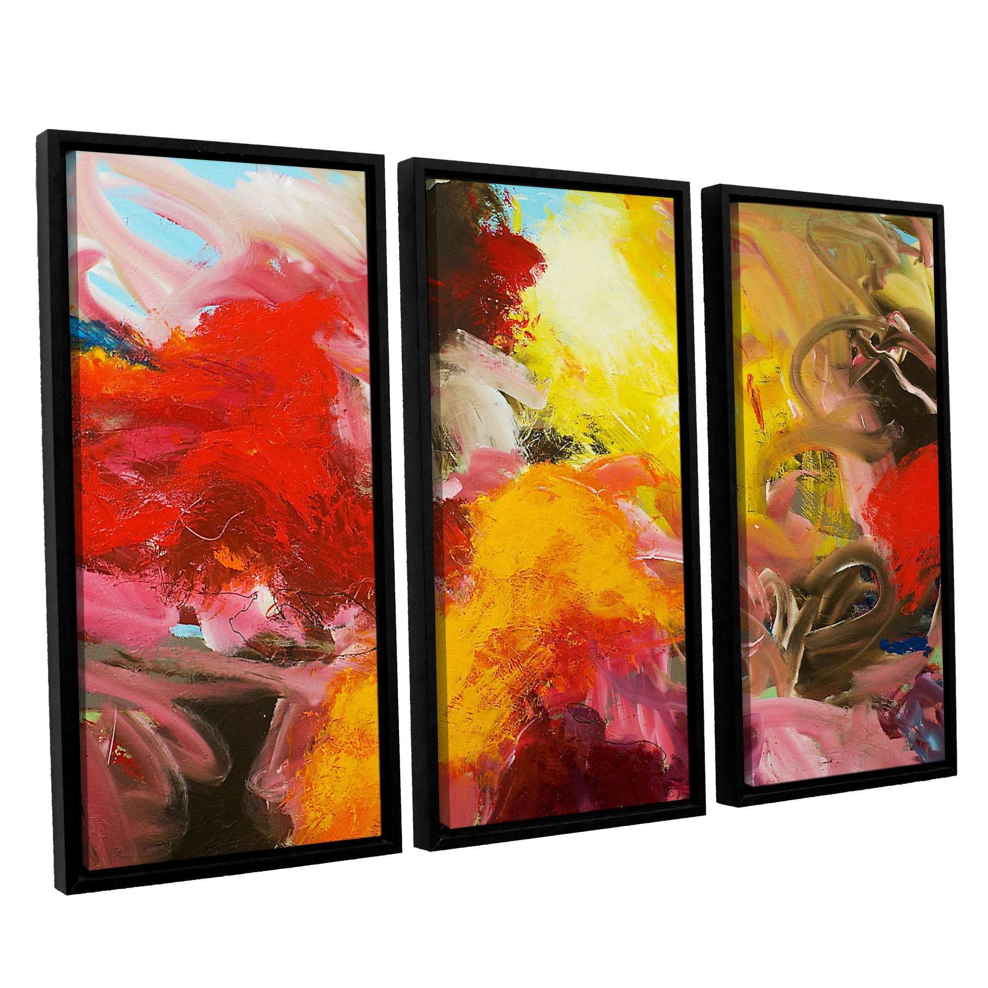 ArtWall Allan Friedlander "Morning Burst" 3-Piece Floater-framed Canvas Set