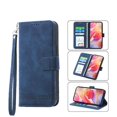 thumbnail image 1 of Funda Tipo Billetera para Samsung Galaxy A26 Carcasa Abatible con Porta Tarjetas, Bolsillo para Efectivo, Soporte Ajustable, Cierre Magnético y Correa de Muñeca Azul, 1 of 6