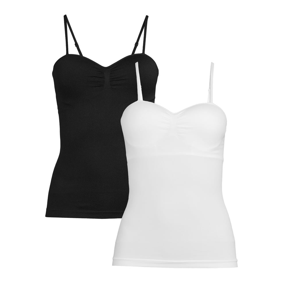 No Boundaries No Boundaries Juniors’ Seamless Bra Cup Tank, 2Pack