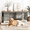 White, variant on Fowroa 78 inch Extra Large Double Dog Crate Furniture, Heavy Duty Indoor XXL Dog Kennel with Removable Divider, Brown