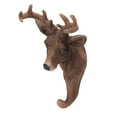 thumbnail image 5 of Sika Deer Head Decoration Sika Deer Head Animal Wall Hanging Figurine Wall Hanging Sculpture For Gallery Bedroom Living Room Decoration, 5 of 8
