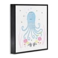 thumbnail image 3 of Stupell Industries Baby Octopus & Flowers Black Framed Giclee Art, design by Carla Daly, 24 x 24, 3 of 8