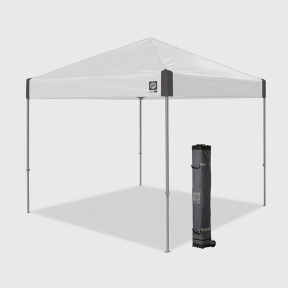 E-Z Up® Ambassador Instant Shelter® Outdoor Canopy, 10' x 10', White Slate,