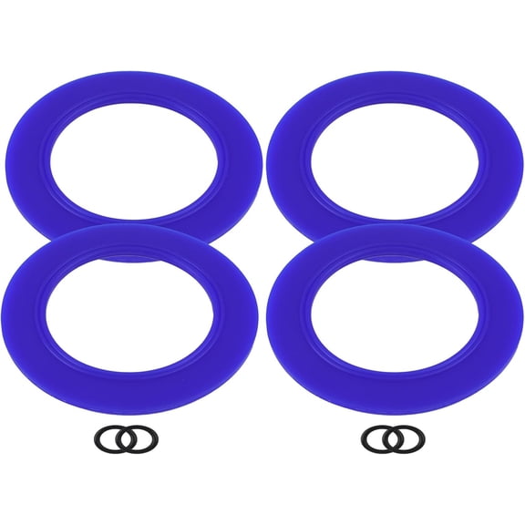 Flush Valve Seal, 4PCS Silicone Toilet Parts Replacement Flush Valve Seal Kit Replacements with O Ring for Toilets