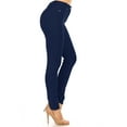 thumbnail image 2 of Women's Classic Skinny Ponte Pants Stretchy Mid-Rise Fit, 5-Pocket Design, 2 of 4