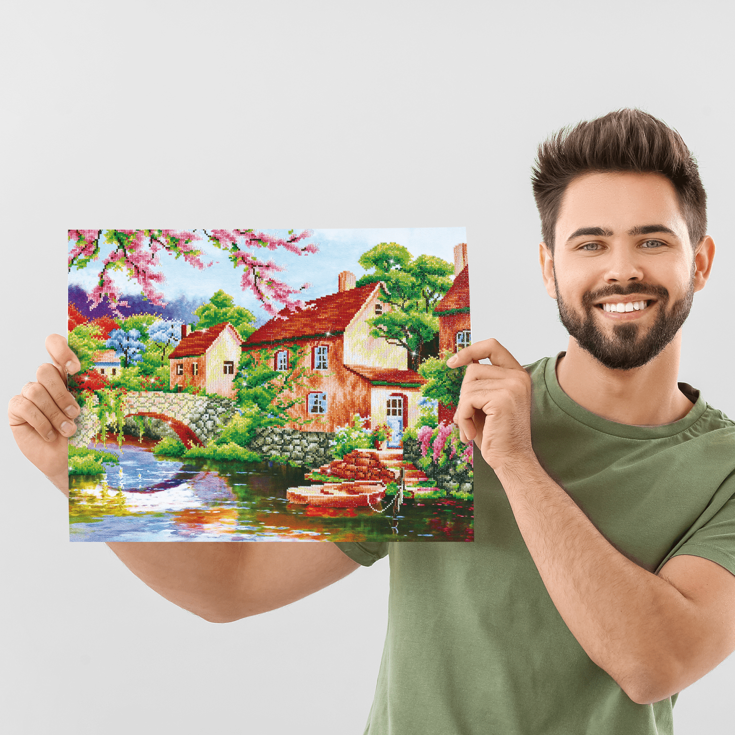 Diamond Dotz Coming Home Landscape Diamond Painting Kits for Adults - Diamond Art Kits a Relaxing Creative Craft Kit with Dotz Gems  24.4"x30.3"