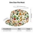 thumbnail image 6 of Haiem Lemon Fruits Vegetables Classic Snapback Cap Flat Bill Hat Baseball Cap Adjustable Size Cotton Dad Hat, 6 of 9