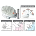 thumbnail image 4 of Pet Life ® 'Gyrater' Swivel Travel Silicone Massage Grooming Cat Brush, 4 of 4
