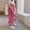 czb# Hot Pink175, variant on CUZIBR Girls Cargo Pants Solid Color Elastic Waist Multi Pockets High Waist Casual Loose Fit Comfortable Trousers Wide Leg Fashionable Lightweight Casual Joggers Trendy Dailywear,Black,3-4 Years