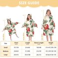 thumbnail image 4 of FORMRS Wearable Blanket Hoodie with Sleeves for Kids Cozy Flannel Sweatshirt, Apples Flower Pattern, 4 of 7