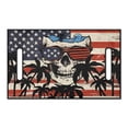 thumbnail image 3 of Jeiento Skull Golf Cart Seat Covers Comfortable Non-Slip Golf Cart Seat Blanket Towel American Flag Club Car Seat Covers Breathable Portable Easy to Install, 3 of 5