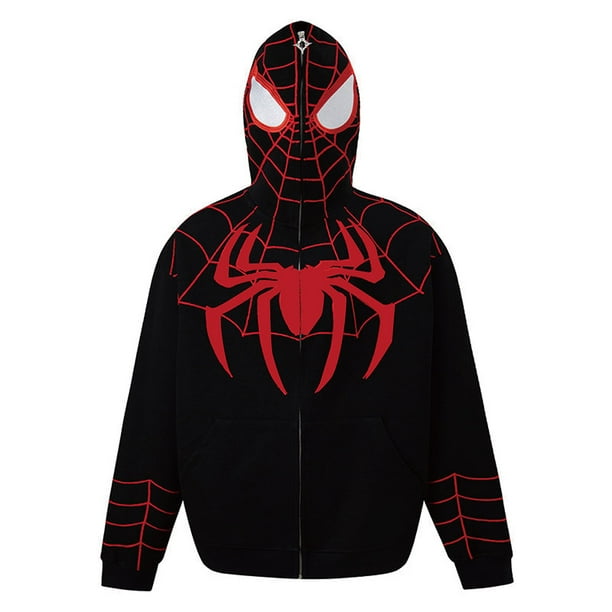 Sudadera con capucha de Spiderman para hombre y mujer ropa con cremallera completa estampado 3D superheroe disfraz de los vengadores Y2k gotico Walmart en linea