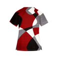 thumbnail image 4 of Rlmidhb Red Scrub Tops for Women Plus Size Short Sleeve Color Block Nurse Uniform Lightweight Cotton Stretch Polyester Vintage V Neck Nurse Scrubs with Pockets, 4 of 4