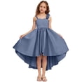 thumbnail image 7 of EnJoCho Satin Junior Bridesmaid Dresses Short Tiere𝖽 Flower Girl Dress Sleeveless Princess Pageant Formal Homecoming Dress Teenage Wedding Dress Fl𝗈wy, 7 of 7