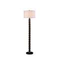 thumbnail image 2 of 61" In Coastal Littoral Wood Insp Modern Dark Cherry/Black Polyresin Floor Lamp, 2 of 3