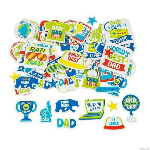 Father'S Day Foam Shapes (300Pc) - Craft Supplies - 300 Pieces