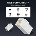 thumbnail image 2 of shiyou-RJ45 Cat6 Keystone Coupler 25-Pack, Female to Female Cat6 Keystone Jack, UTP Keystone Coupler Insert,Keystone Jack, White, 2 of 4
