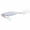 Silver M, variant on Wizlet Long‑Cast Metal Jig Fishing Lure, Rainbow Laser Hard Bait With Feather Treble Hooks, Artificial Spoon Lure for Trout Bass and Inshore Game Fish