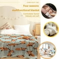 thumbnail image 6 of Yibo Cute Corgi Blanket Flannel Soft and Comfortable Anti-static Bed Sofa Blanket, 6 of 9