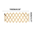 thumbnail image 4 of HLONKPortable Wooden Pet Gate Foldable Expandable Safety Fence Pet Isolation Door for Dogs/Cats Indoor Barrier with Lockable Gate Pressure-Mounted Design Adjustable Width up to 43.3 inche, 4 of 6