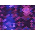 thumbnail image 1 of Ahgly Company Indoor Rectangle Patterned Purple Amethyst Purple Area Rugs, 4' x 6', 1 of 6