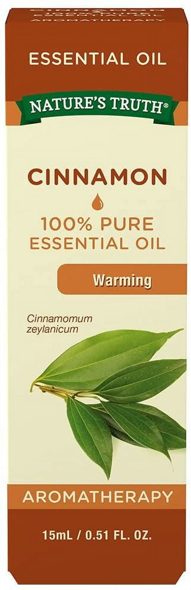 Nature's Truth Essential Oil Warming Cinnamon Zeylanicum, 0.51oz, 5-Pack