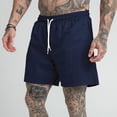 thumbnail image 2 of Shorts for Men 5 inch Solid Color Beach Fitness Elastic Waistband Short with Pockets Quick Dry Activewear Inseam Running Gym Shorts, 2 of 8