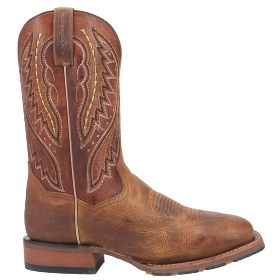 Dan Post Boots Mens Dugan Embroidered Square Toe Cowboy  Mid Calf Boots