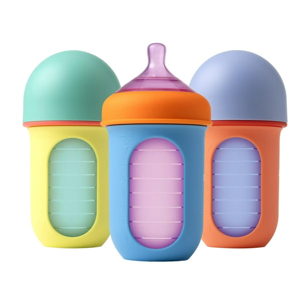 Bolsa de silicona reutilizable para biberones Boon Nursh, 240 ml, 3-6 m