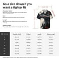 thumbnail image 5 of Fotbe Red Black Ink Style Bald Eagle Camisa Estampada de Manga Corta para Hombre, Casual de Verano, Estilo Playero, Sin Arrugas-Medium, 5 of 5