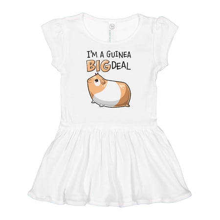 Inktastic I'm a Guinea Big Deal with Cute Guinea Pig Girls Baby Dress