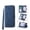 Blue, variant on Wallet Case for Xiaomi Redmi Note 14 Pro 4G Flip Phone Case with Card Slots, Cash Pocket, Kickstand, Magnetic Closure & Wrist Strap, TPU Soft Shell Cover Pink